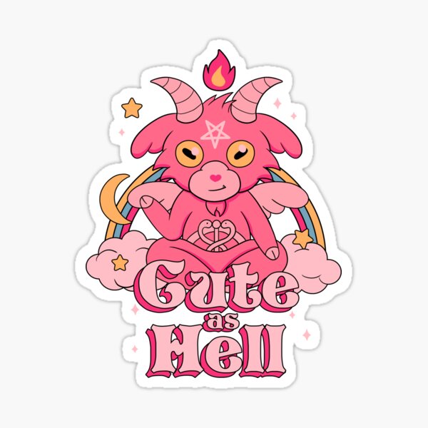Cute as Hell Sticker