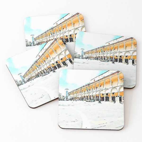 Item preview, Square and building with arcades designed and sold by Giuseppe Cocco.