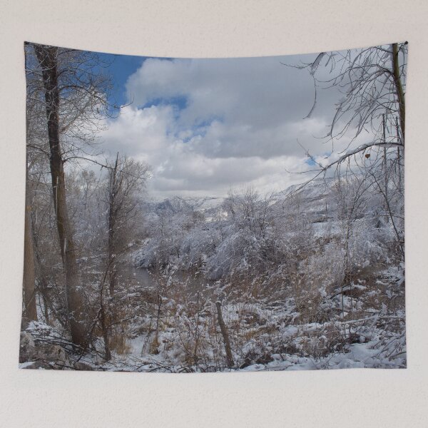 Item preview, Cold snowy winter landscape designed and sold by Ventures1.