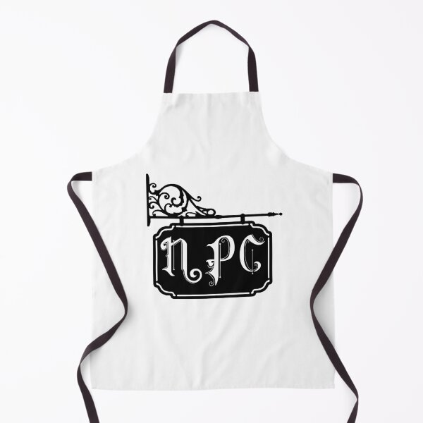 Item preview, I'm Actually an NPC. (Black Graphic) designed and sold by Art by Papikins.