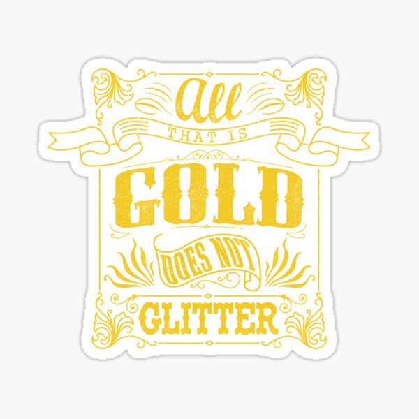 Sticker for Sale mit Gold Edelstein Aufkleber von phandiltees