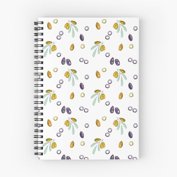 Item preview, black and green watercolor mediterranean olives seamless pattern designed and sold by linagaiaart.