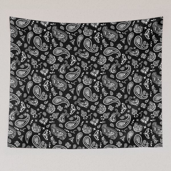 Item preview, Black Bandana Pattern designed and sold by GutsyShop.