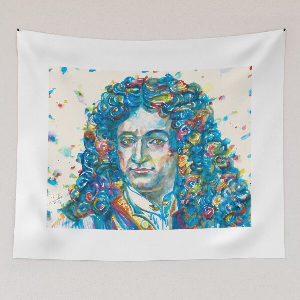 Item preview, LEIBNIZ watercolor portrait .1 designed and sold by lautir.