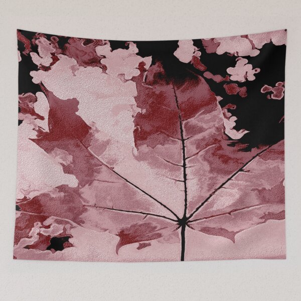 Item preview, Maple leaf with pink color designed and sold by SulkaCreative.