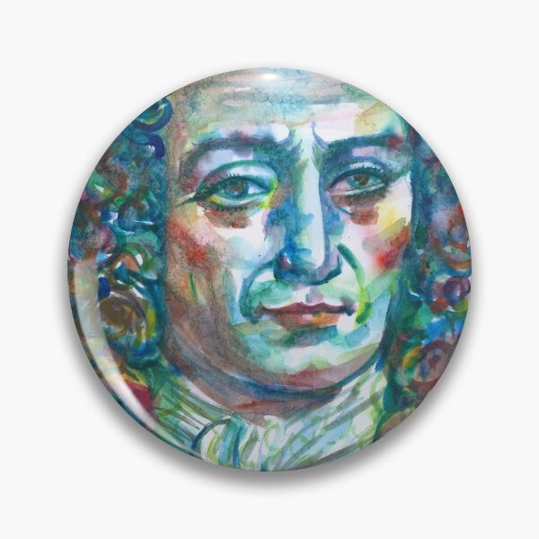 Item preview, LEIBNIZ watercolor portrait .2 designed and sold by lautir.
