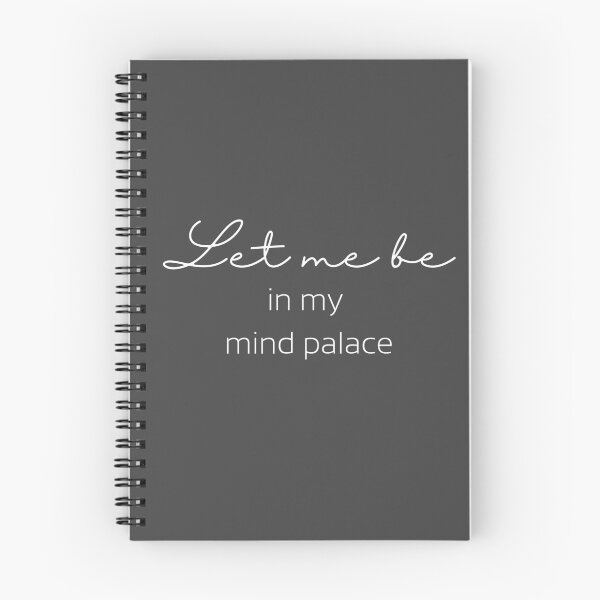 Item preview, Let me be in my mind palace. White text, Sherlock Holmes Fan, Meditation, Funny designed and sold by naturecdesigns.
