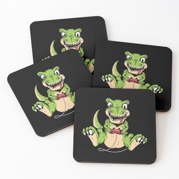 Item preview, T-Rex Dinosaur Gaming Gamer T-Rex designed and sold by OnepixArt.