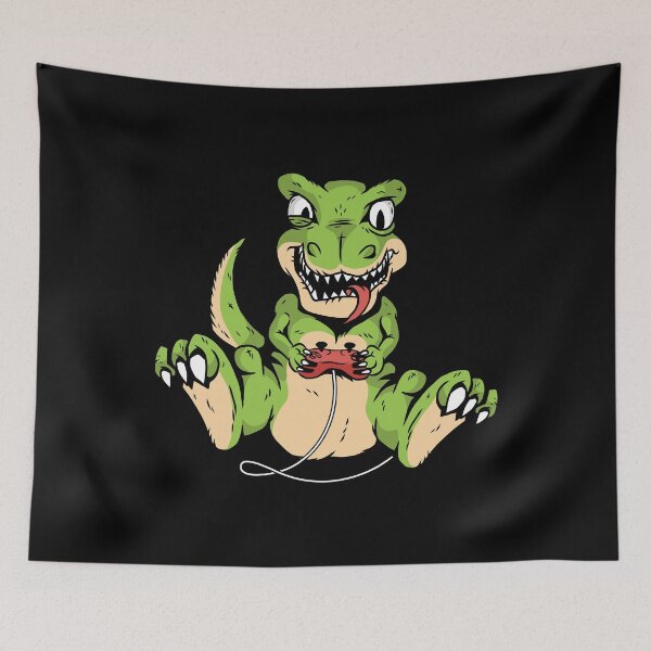 Artikelvorschau, T-Rex Dinosaurier-Gaming-Spieler T-Rex entworfen und verkauft von OnepixArt.