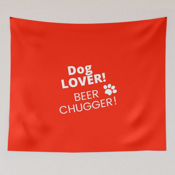 Aperçu de l'œuvre Amoureux des chiens, chugeger de bière. créée et vendue par Funny-message.