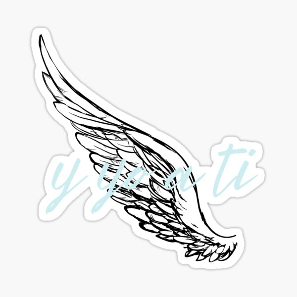 angel wing' Sticker