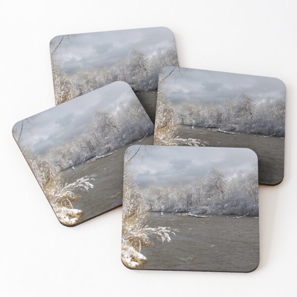 Item preview, Cold snowy winter landscape designed and sold by Ventures1.