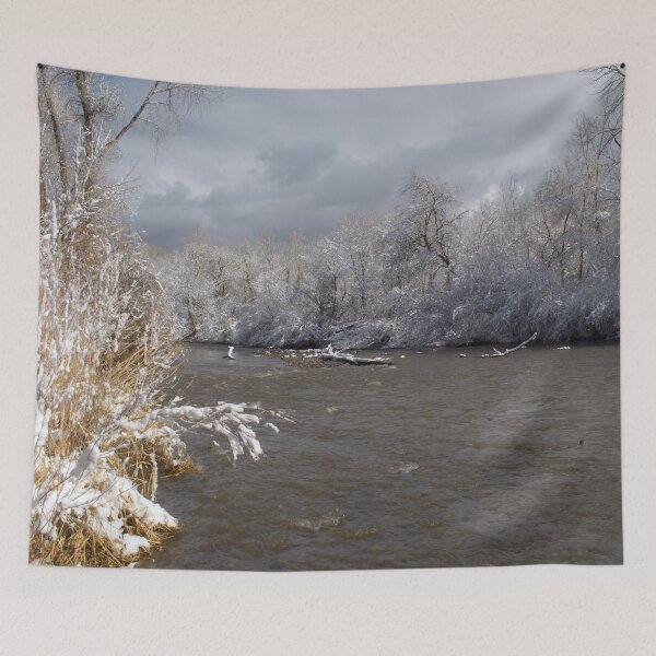 Item preview, Cold snowy winter landscape designed and sold by Ventures1.