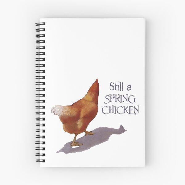 Item preview, Still a Spring Chicken, Artwork of Walking Hen, Chicken No. 2 designed and sold by JoyfulWhimsy.