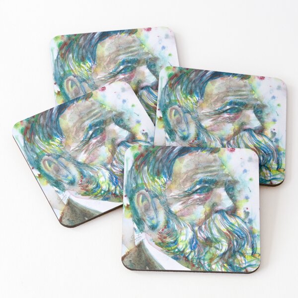 Item preview, FRIEDRICH ENGELS watercolor portrait .1 designed and sold by lautir.