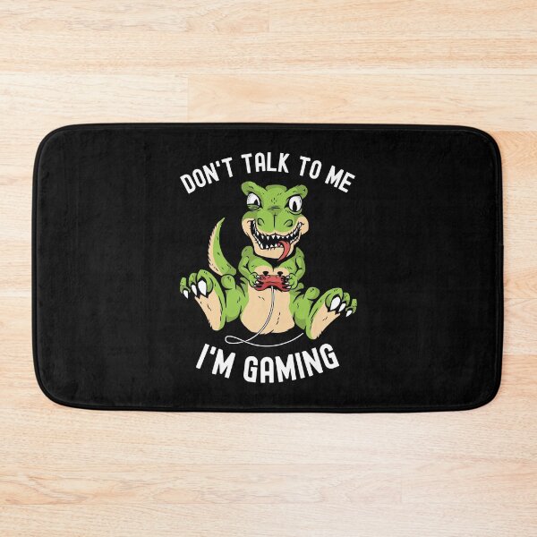 Item preview, Don't Talk To Me I'm Gaming Gamer T-Rex designed and sold by OnepixArt.