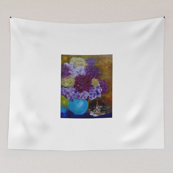 Item preview, Kitty in the Mums designed and sold by jennyleeandjim.