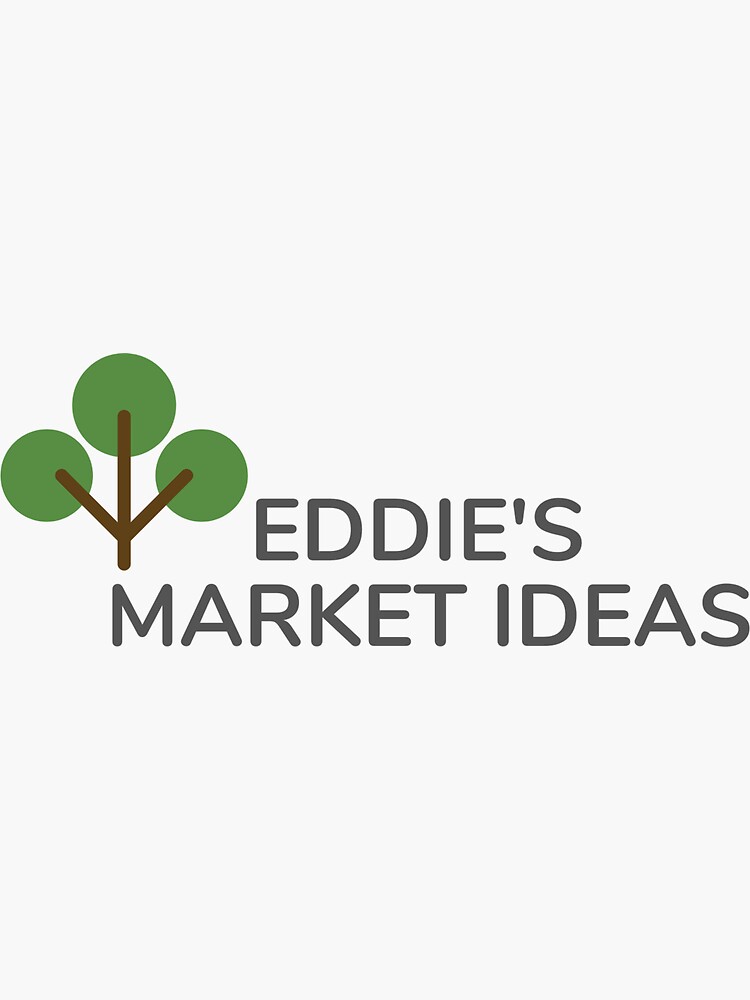 "Eddies Market Logo" Sticker for Sale by EddiesMarket Redbubble