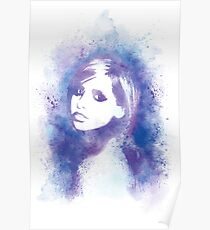 SMG Watercolor Portrait Poster