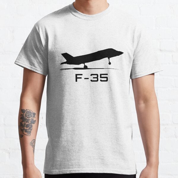 Air Force stealth F-35 Lightning II fighter jet. F 35 jet fighter. f-35, f-35a, f-35b, f-35c, f-35a usaf, f-35b us marines, f-35c us navy Classic T-Shirt
