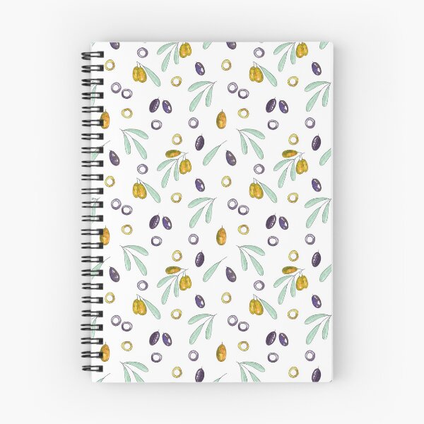Item preview, watercolor mediterranean black and green olives and leaves seamless pattern designed and sold by linagaiaart.