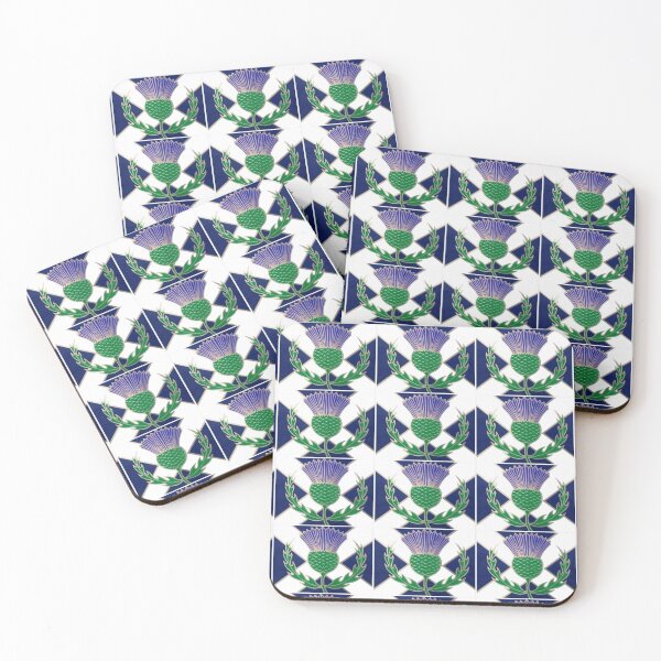 Item preview, Flag of Scotland and Thistle  designed and sold by RBEnt.