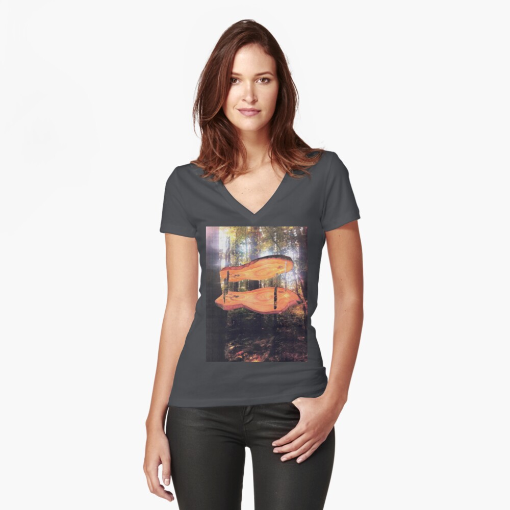Item preview, Fitted V-Neck T-Shirt designed and sold by DAVIDLIBERTY.