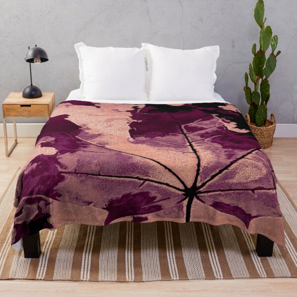 Item preview, Maple leaf with rose gold and purple colors designed and sold by SulkaCreative.