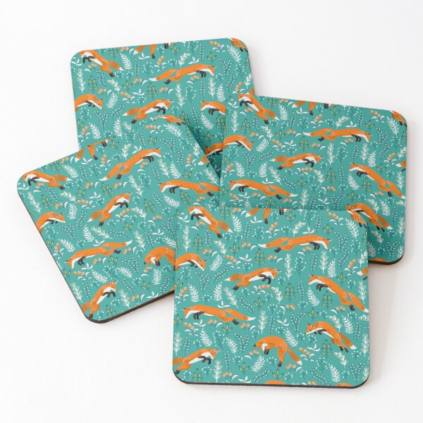 Item preview, Jumping Red Foxes  designed and sold by Skaska.