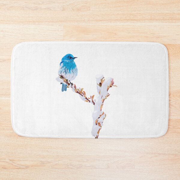 Item preview, Mountain Bluebird in Snow - Vintage Wildlife designed and sold by Beetle-Indust.