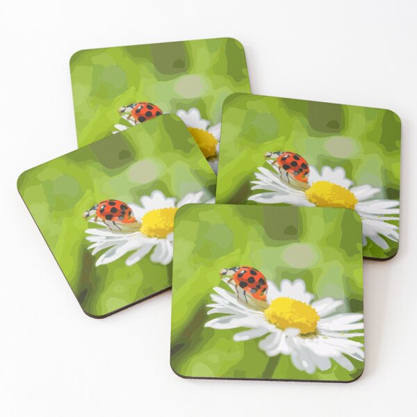 Item preview, The ladybug on her daisy flower. designed and sold by Karine Dupras.