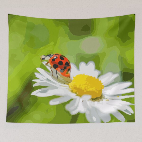 Item preview, The ladybug on her daisy flower. designed and sold by Karine Dupras.