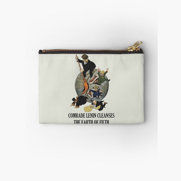 Item preview, Comrade Lenin Cleanses the Earth of Filth Translated - Soviet Propaganda, Communist, October Revolution, USSR designed and sold by SpaceDogLaika.