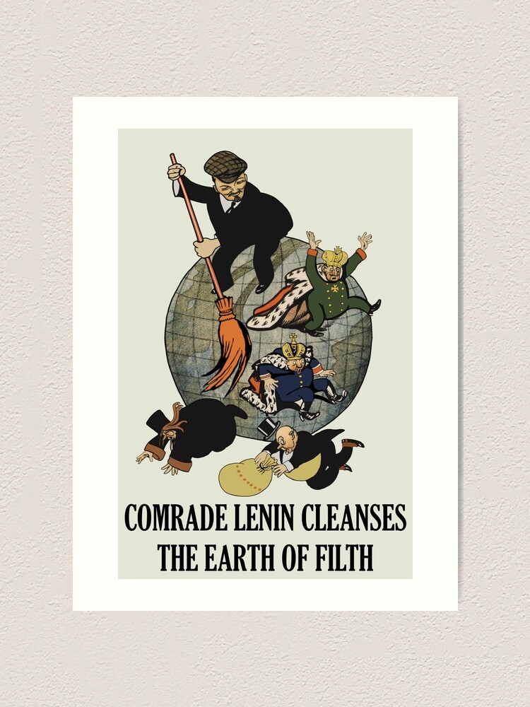 Impression artistique « Le camarade Lénine nettoie la terre de la
