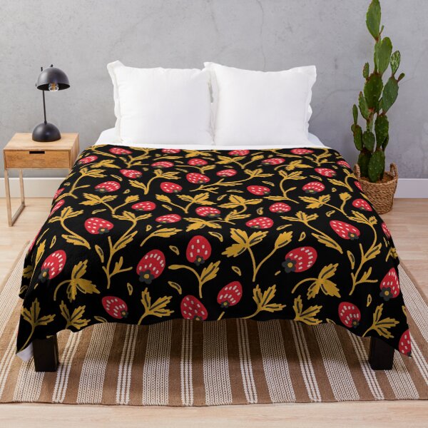 Item preview, Traditional retro folklore art strawberry pattern designed and sold by PG Illustration.