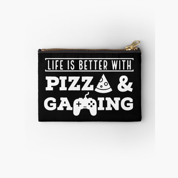 Item preview, Life Is Better with Pizza and Gaming designed and sold by AnyKitty.