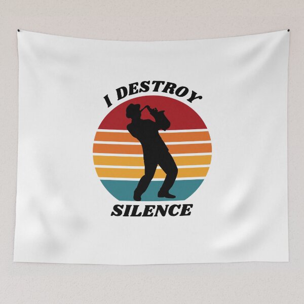 Item preview, I Destroy Silence Saxophone designed and sold by elvisg03.
