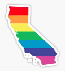rainbow california Sticker