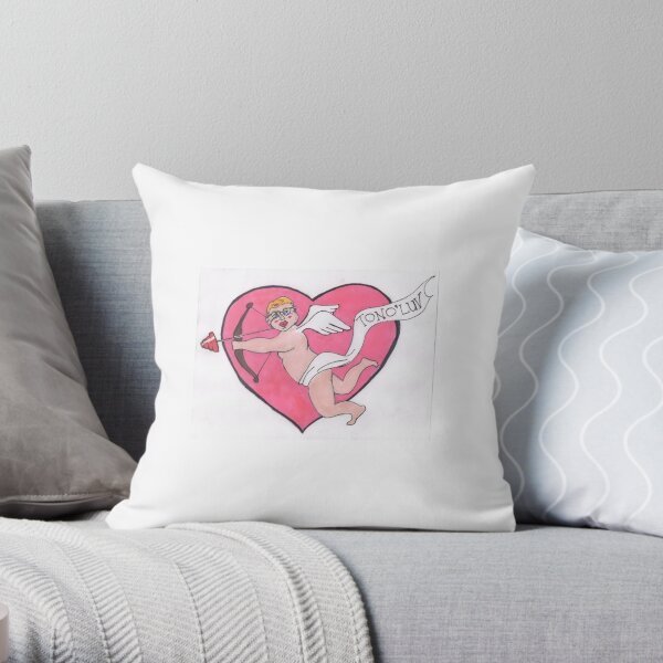 Boogie Cherub Throw Pillow