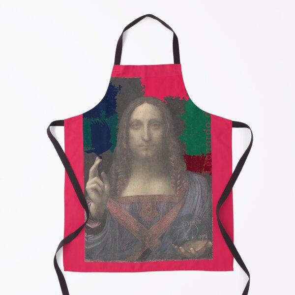 Item preview, Leonardo Da Vinci's Salvator Mundi and Dark Blue Lark Bird (Pop Art by ACCI) designed and sold by VanyssaGraphics.