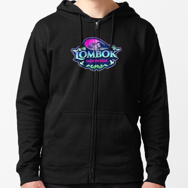 Lombok Indonesia Zipped Hoodie