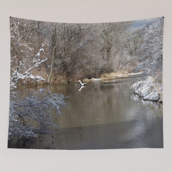 Item preview, Cold snowy winter landscape designed and sold by Ventures1.
