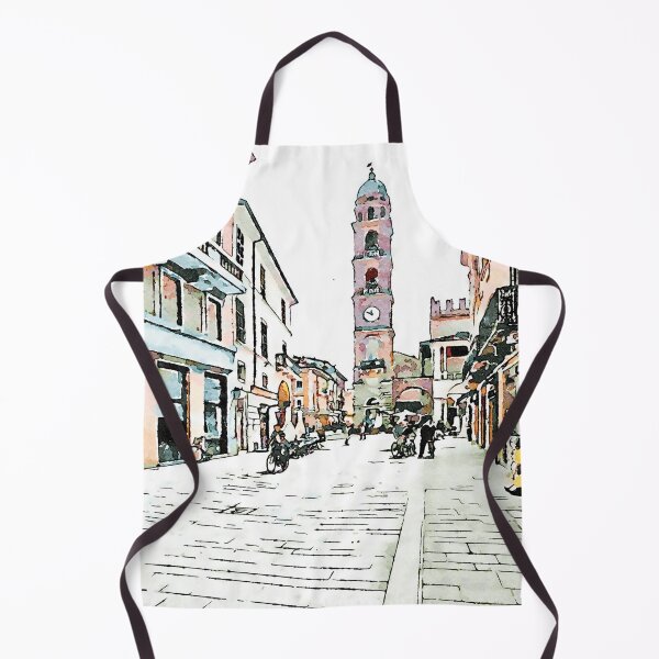 Item preview, Street view with tower designed and sold by Giuseppe Cocco.