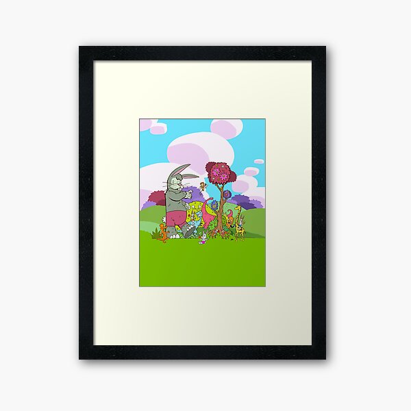 Easter Monkey's Coming to Town Framed Art Print