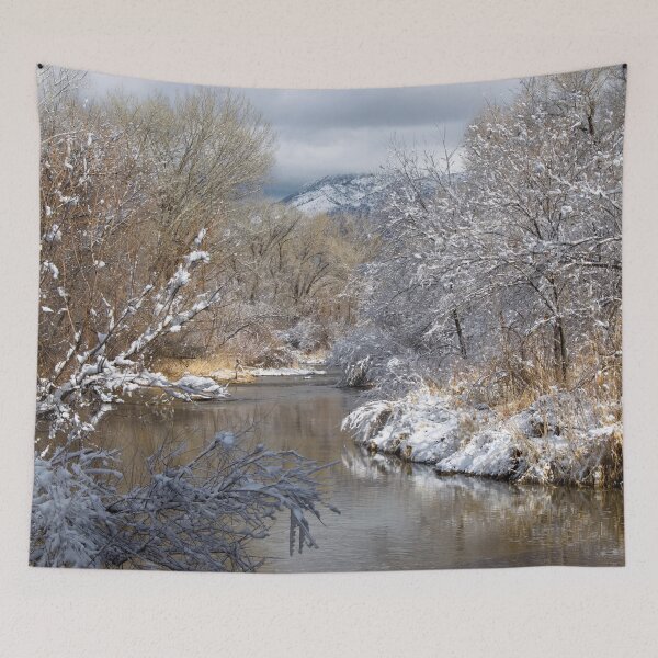 Item preview, Cold snowy winter landscape designed and sold by Ventures1.