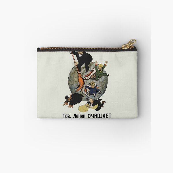 Item preview, Comrade Lenin Cleanses the Earth of Filth - Soviet Propaganda, Communist, October Revolution, USSR designed and sold by SpaceDogLaika.