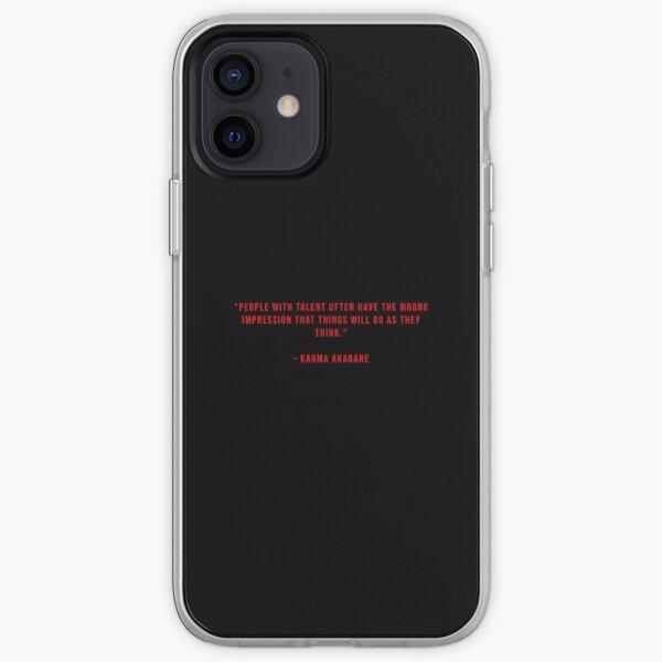 Karma Akabane - Citation Coque souple iPhone