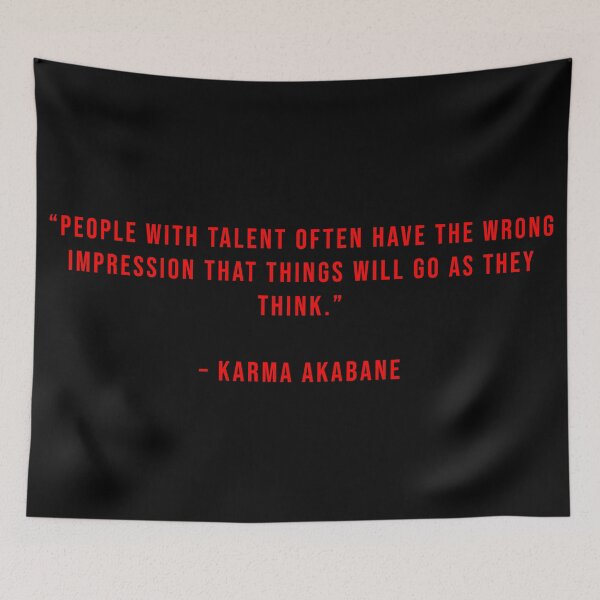 Item preview, Karma Akabane - Quote designed and sold by Epicanimequotes.