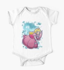 Prinzessin Pfirsich-T-Shirt Kurzärmeliger Einteiler