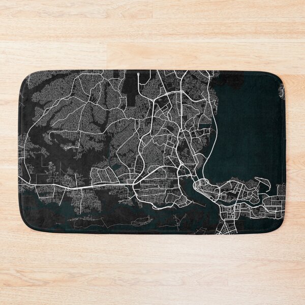 Item preview, Lagos City Map of Nigeria - Dark designed and sold by deMAP.